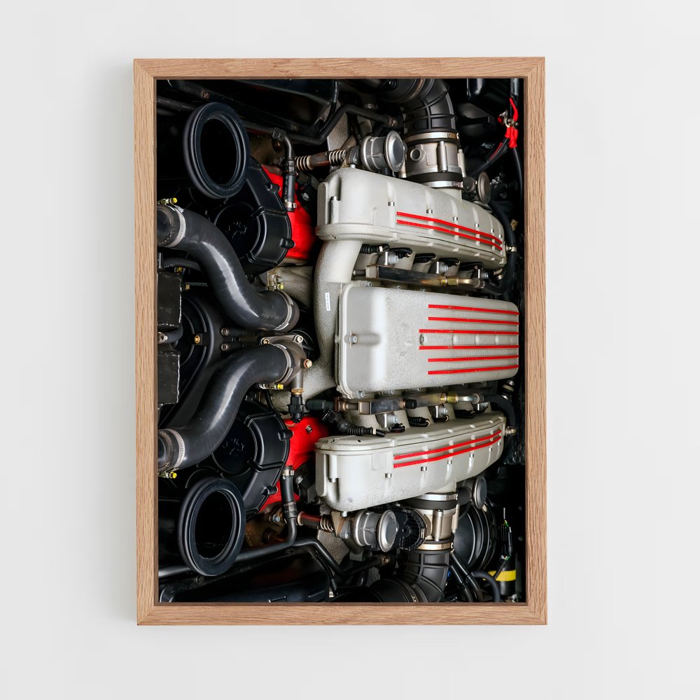 Poster Valves et Vibrations – affiche Ferrari (vue 4)